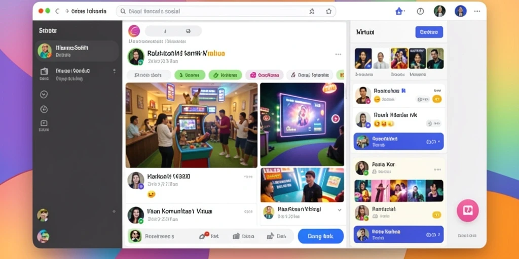 Tampilan utama permainan dengan karakter yang menarik.
