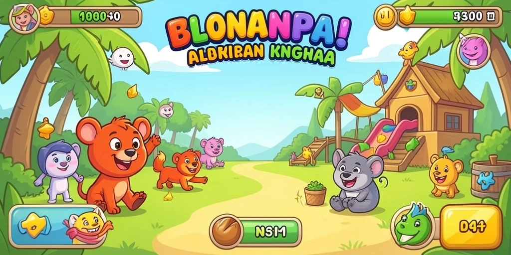 Screenshot menunjukkan tampilan dunia yang penuh warna.