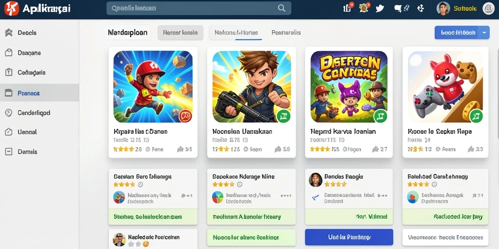 Tampilan karakter yang menarik dan beragam.