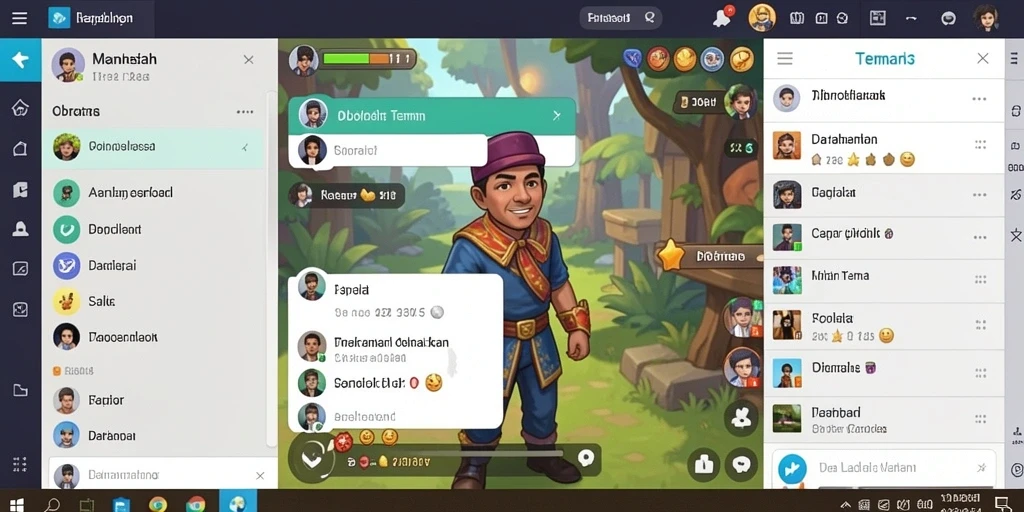 Tangkapan layar menunjukkan grafis yang memukau dalam game.