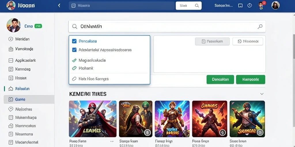 Antarmuka menarik yang memudahkan navigasi.